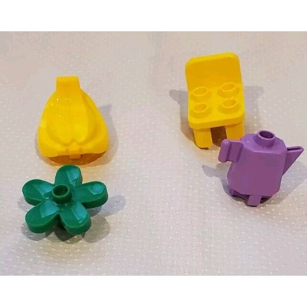 Building Block Replacement Toys Bananas Flower Tea Pot Lego Duplo Chair